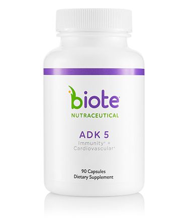Original Biote ADK 5 bottle containing vitamin A as retinyl palmitate