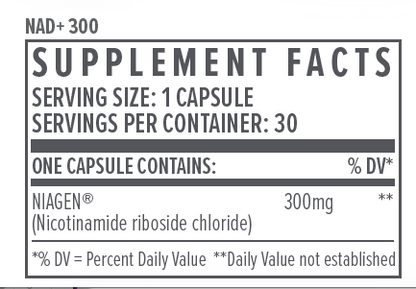 NAD+ 300: Cellular Health + Healthy Aging